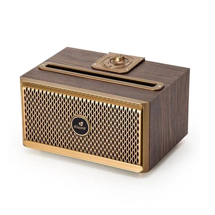 KISONLI - Speaker Bluetooth Wireless Portable Retro Klasik - G1