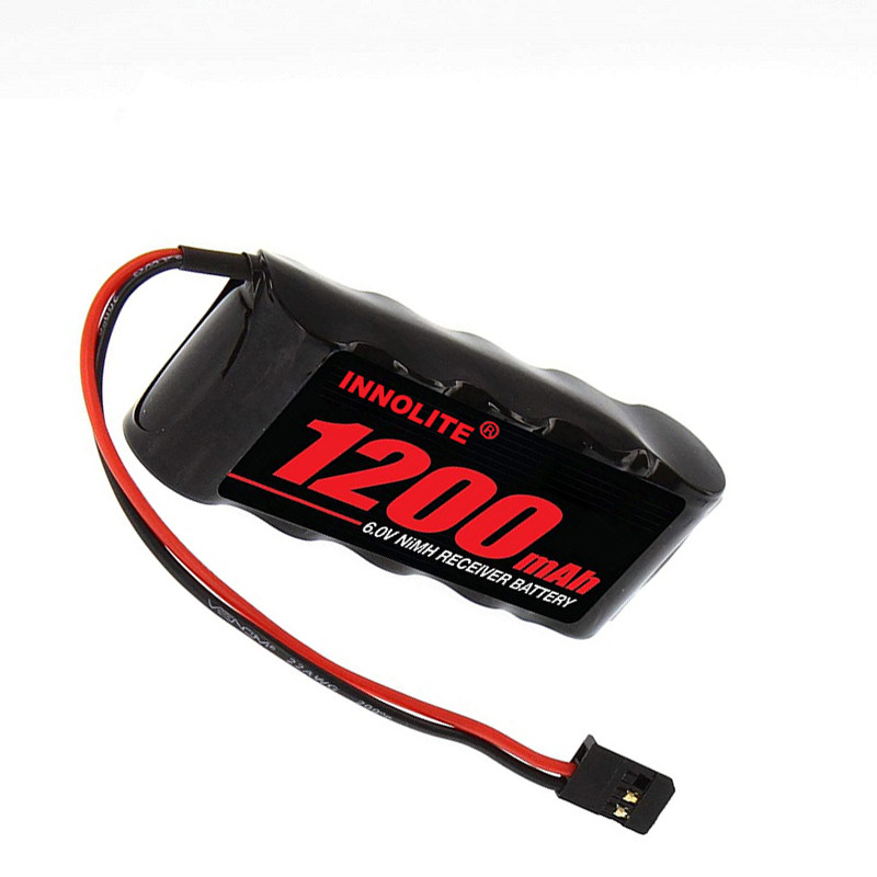 NiMH 6V 1200mAh 5-Cell Flat Receiver Battery Fits Mugen Seiki 1/10 MBX-6T M-spec ,1/10 MTX-5 , 1/10M