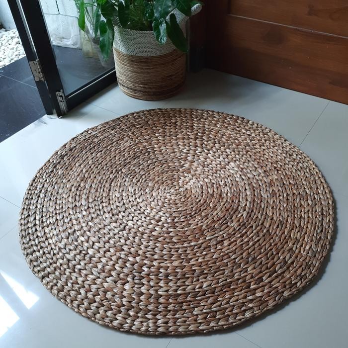 Karpet Eceng Natural Diameter 100Cm, Rug Eceng. Best Seller
