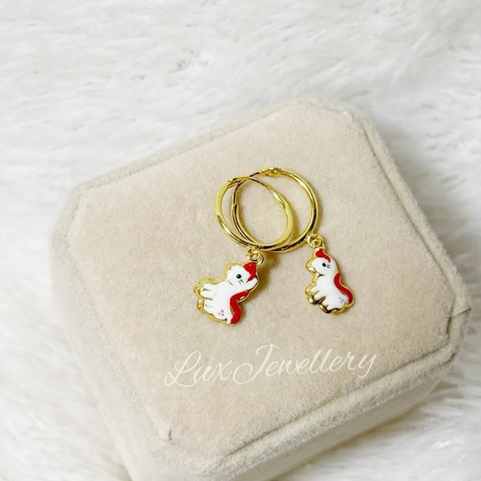 ahxj- Anting Anak Hoop Setengah Gram