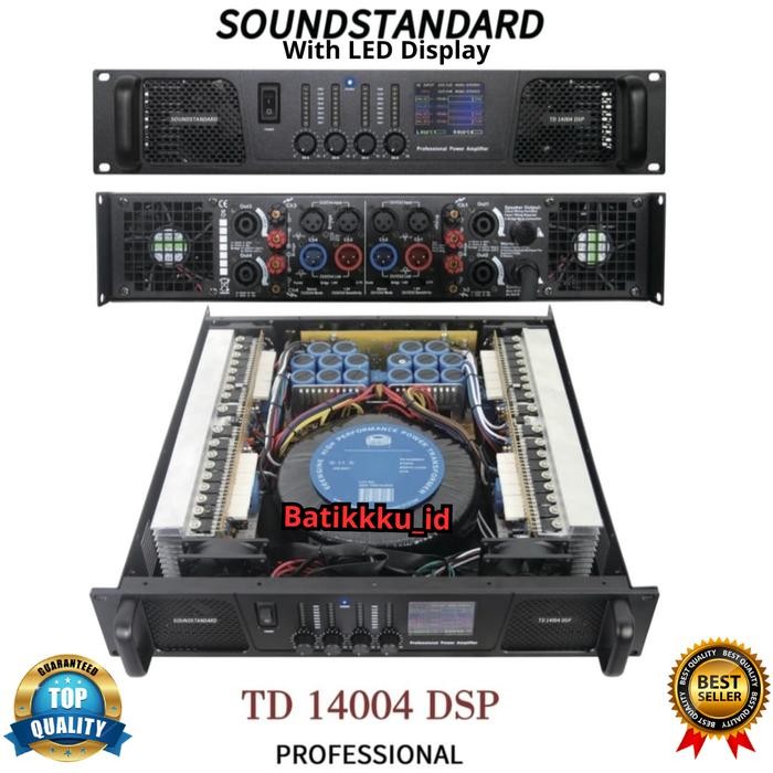 Grosir Power Amplifier Soundstandard Td 14004 Dsp Td14004 4 X 1400 4Ch Class H With Led Display