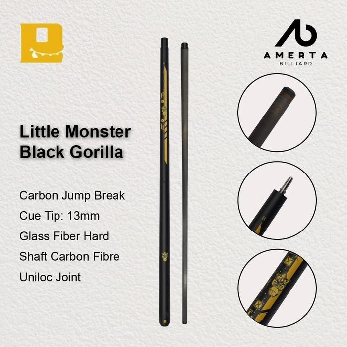 Stik Billiard Jumpbreak Little Monster Gorilla Cue Jumpbreak