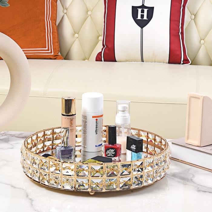 TRAY DECORATIVE LAILA / TRAY KACA KRISTAL