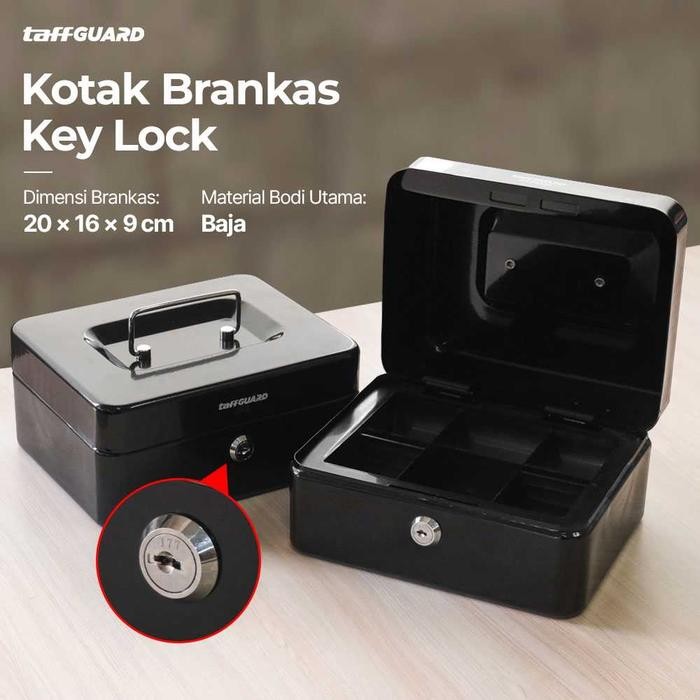 BRANKAS MINI BOX PENYIMPANAN UANG PERHIASAN SAFETY BOX KUNCI MANUAL