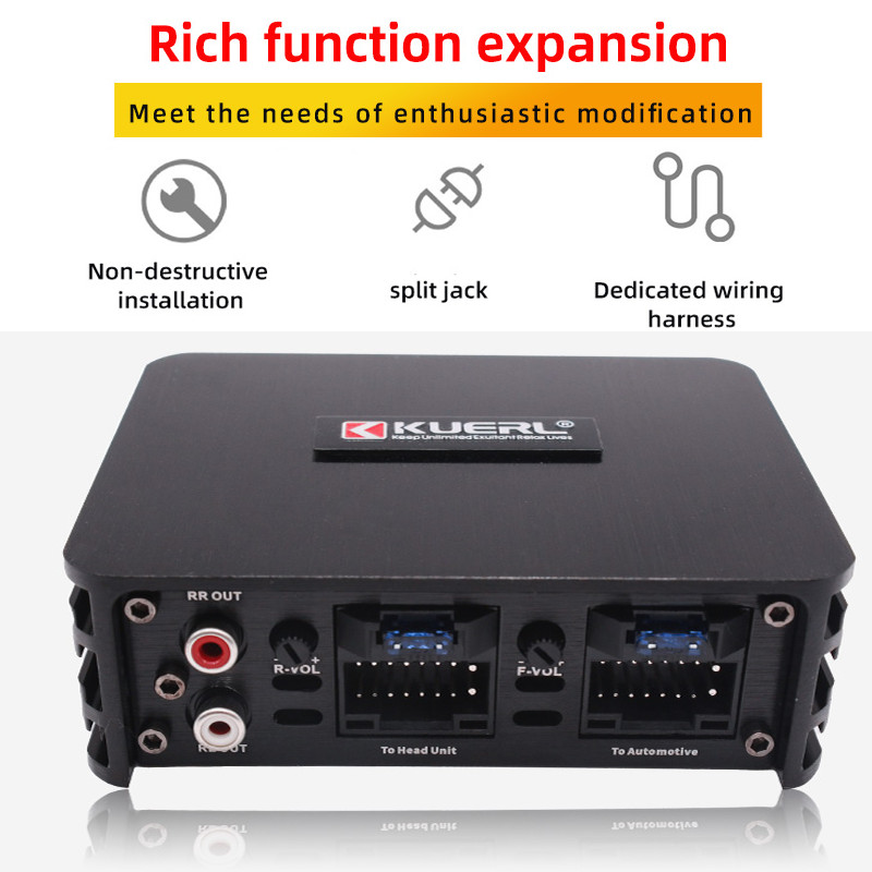 Car Power Amplifier 4*60W Way Dsp Car Audio Speaker Amplifier Lossless Audio Processor For Android