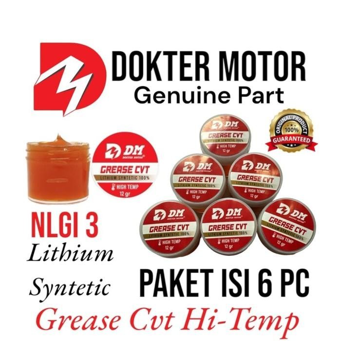 Ready Gemuk Cvt Hi Temp Paket Isi 6 Pc - Grease Cvt Khusus Gold Lithium Syntetic Spek NLGI 3