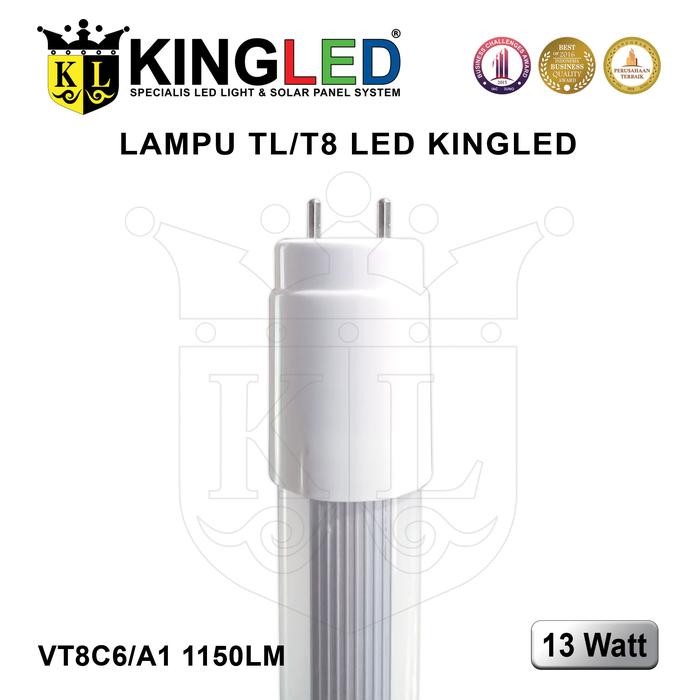 iqea- Kingled Lampu Tl T8 Led 13 Watt / Tube T8 13 Watt Vt8C6/A1