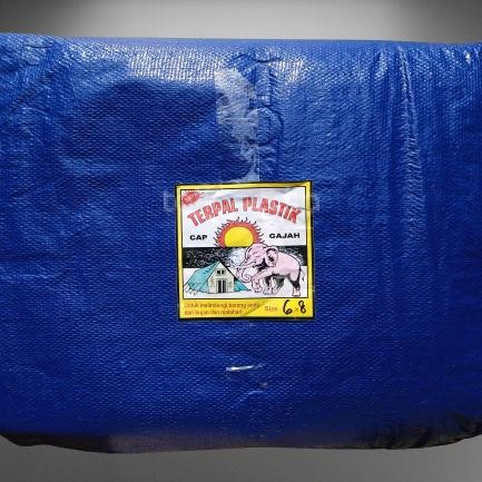terpal plastik cap gajah 6x8 meter