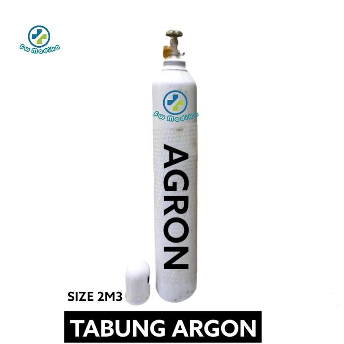 Tabung Gas Las Argon 2m3 + Isi Argon - Tabung Gas Las Argon WG Untuk Las Stainless