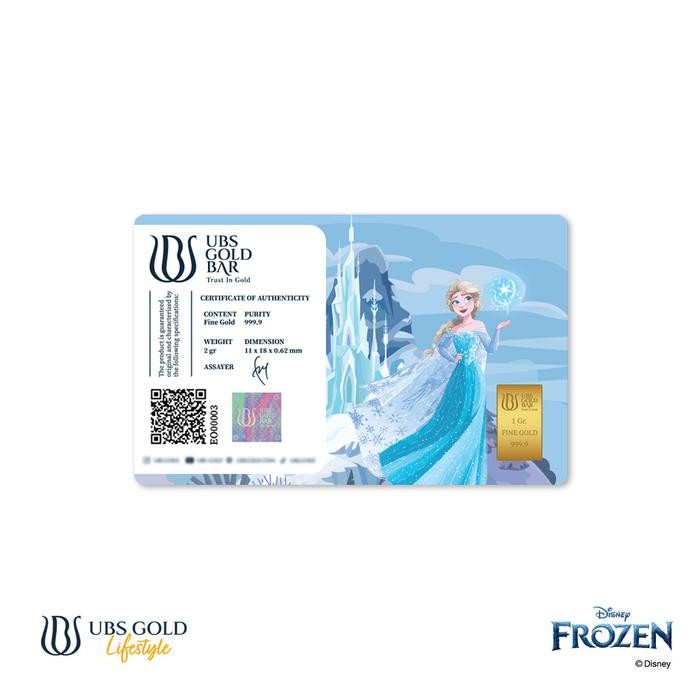 Ubs Gold Logam Mulia Disney Frozen Elsa 1 Gr