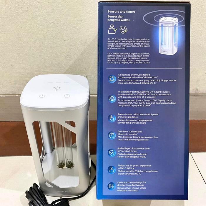 Promo Uv-C Disinfektan Sterilizer Ultraviolet Lampu Philips With Sensor Terlaris