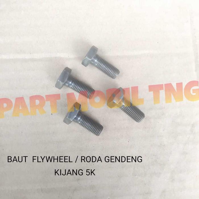 BAUT BOLT FLYWHEEL RODA GENDENG TOYOTA KIJANG SUPER 5K KIJANG GRAND 3K 4K / KIJANG KASPUL CAPSULE 7K