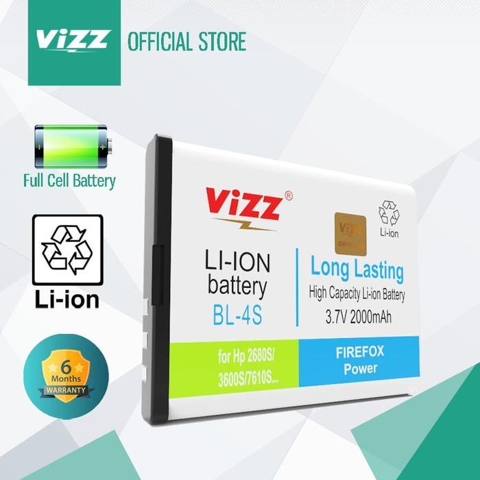 NEW VIZZ DOUBLE POWER NOKIA BL-4S / 7610 SUPERNOVA