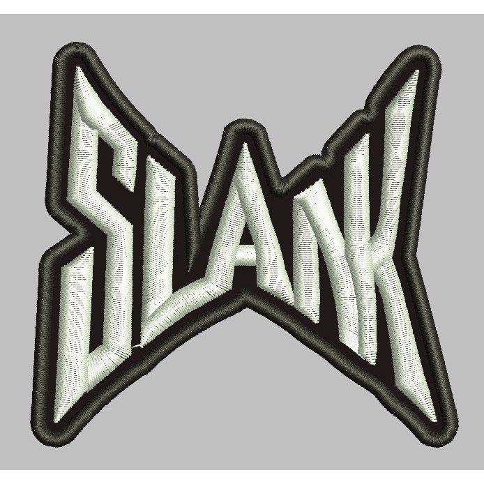 HD-R73 PATCH LOGO SLANK PUTIH LIST HITAM V2  BORDIR AKSESORIS BET/EMBLEM