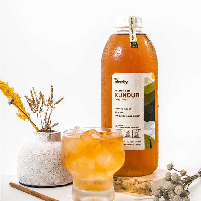 [Bundling] 2 Botol Kundur Jelly Drink 1 Liter (Wintermelon Tea Jelly) Terbaruu