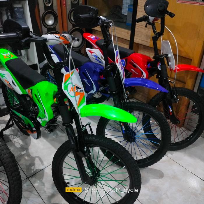Sepeda anak bmx montana cross trail 18" sepeda bmx motocross monoshock