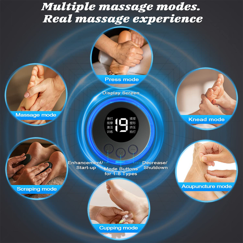 EMS Foot Massager Mat Electric TENS Feet Massager Pad Foldable Massage Mat Muscle Stimulation