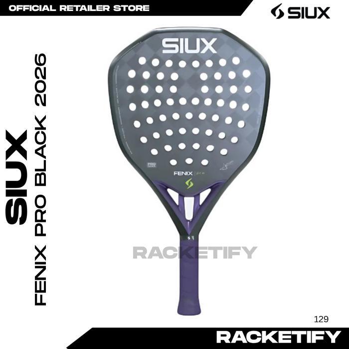 Siux Fenix Pro Black 2026 / Racket Padel Siux Fenix Pro Black 2026 Raket