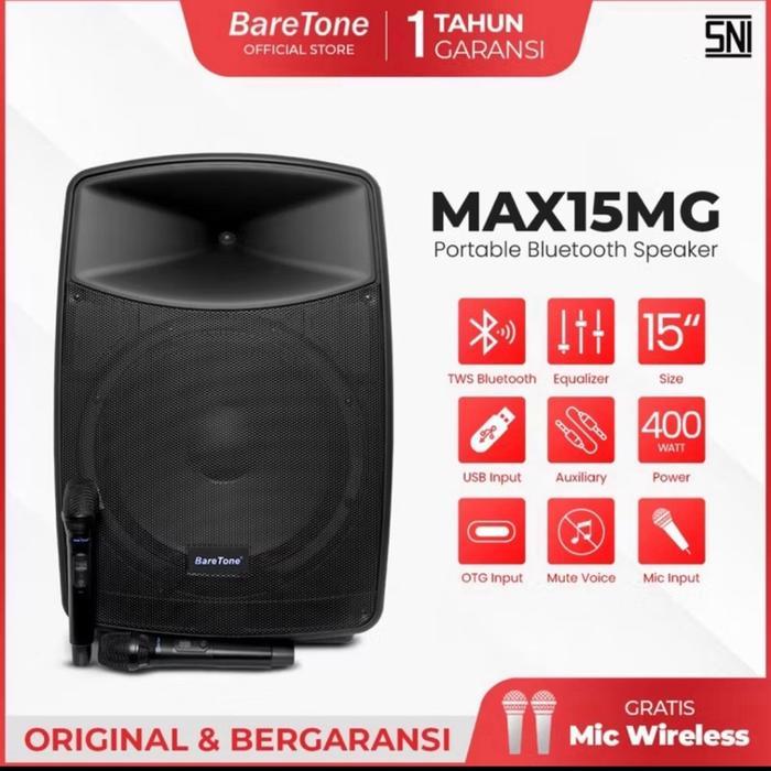 Speaker Portable Baretone 15 inch “ 15MG