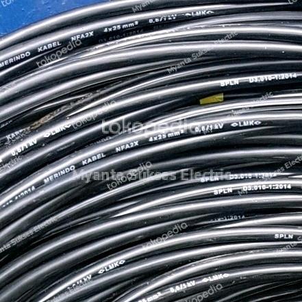Best Seller Kabel Twist 4x25 4x25 mm Meteran Twisted Alumunium Tuis LVTC SR TIC Tiang PLN Listrik