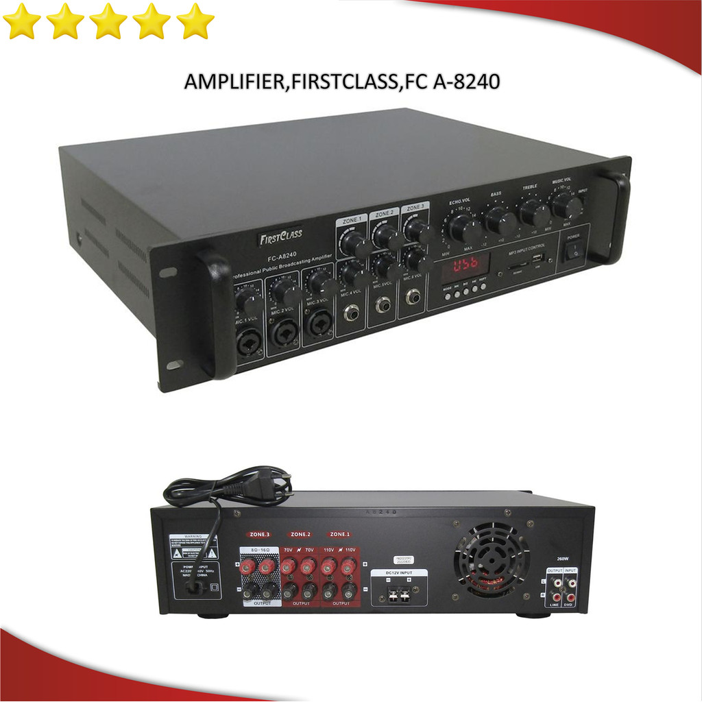 Amplifier Firstclass FC A8240 Original Ampli Masjid FC A 8240