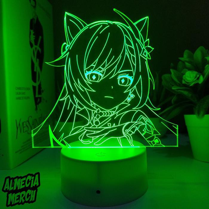 Flash Sale Lampu Tidur Led Genshin Impact / Night Lamp Acrylic Keqing Original