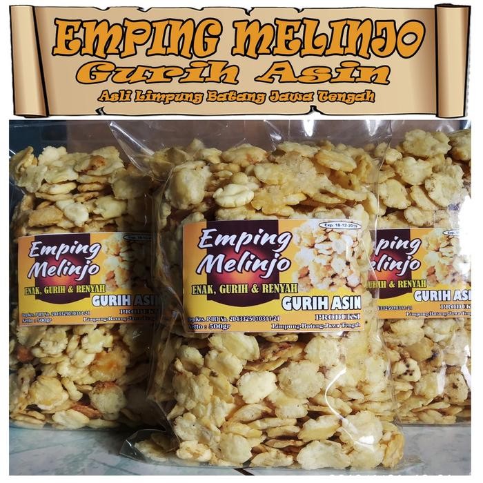

KERIPIK EMPING MELINJO GURIH ASIN MATANG RENYAH ENAK ALLSHOP