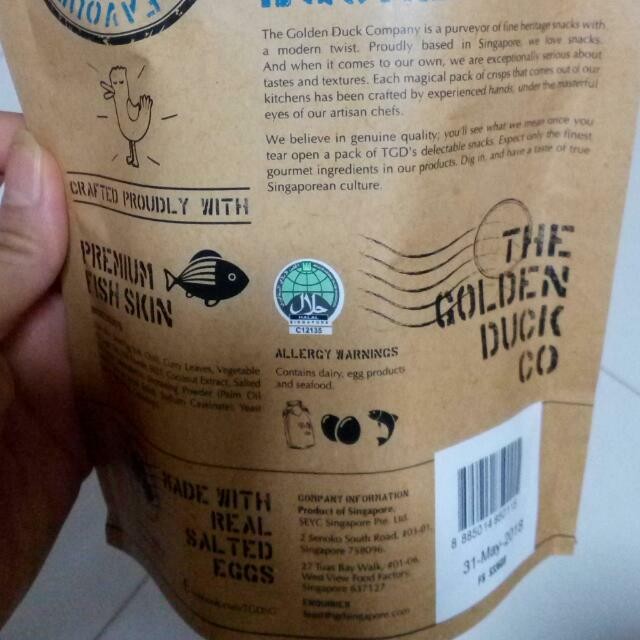 

THE GOLDEN DUCK SALTED EGG (FISH SKIN & POTATO CHIPS)