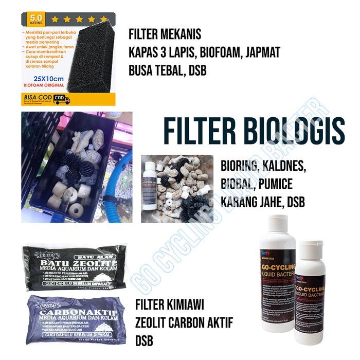 9 BOTOL GO CYCLING BAKTERI CAIR AGAR AQUARIUM MENJADI BENING TIDAK BAU AMIS & KERUH AQUASCAPE 100ML