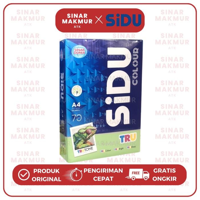

NEW PRODUK KERTAS HVS WARNA/COLOUR PAPER SIDU A4 70GR (RIM) WARUNG ARA67