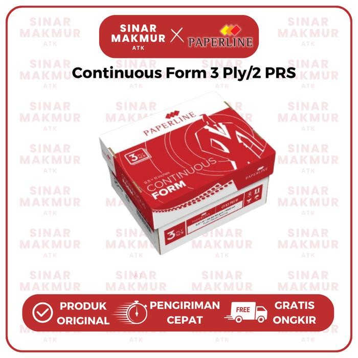 

NEW PRODUK CONTINUOUS FORM/KERTAS KOMPUTER 9.5X11:2 3 PLY/K3 PRS PAPERLINE (DUS) WARUNG ARA67