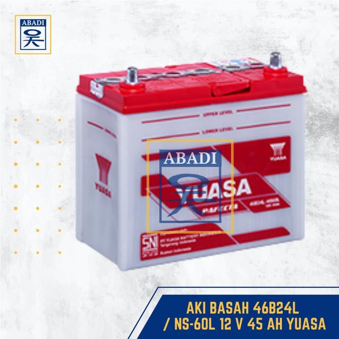 Aki Basah 46B24L / Ns-60L 12 V 45 Ah Yuasa