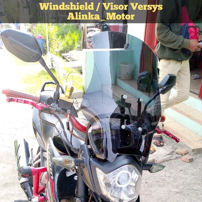 PAKET BREKET+VISOR VERSYS YAMAHA VIXION OLD VISOR VIXION OLD VARIASI VIXION OLD