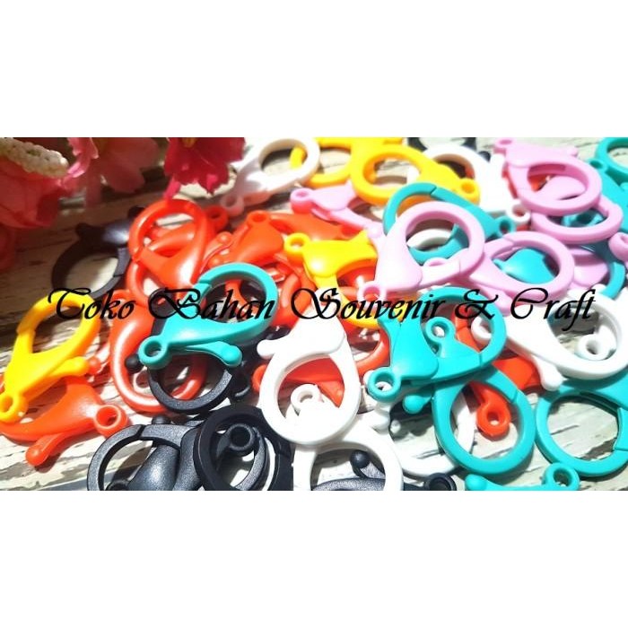 

35mm-kokot/lobster/kait udang kalung/ gelang/ gantungan masker plastik
