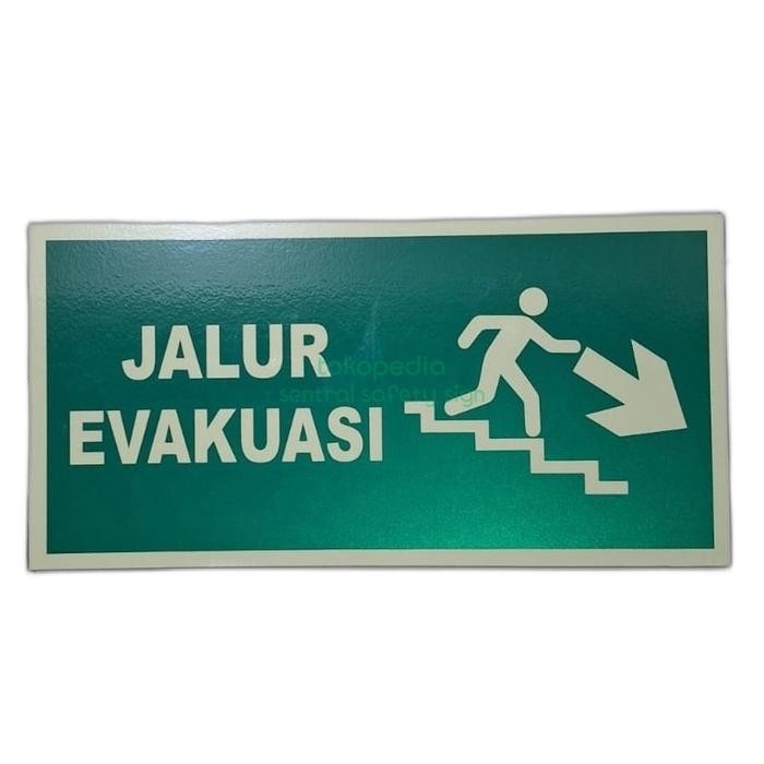 

JALUR EVAKUASI GLOW IN THE DARK 15X30CM AKRILIK