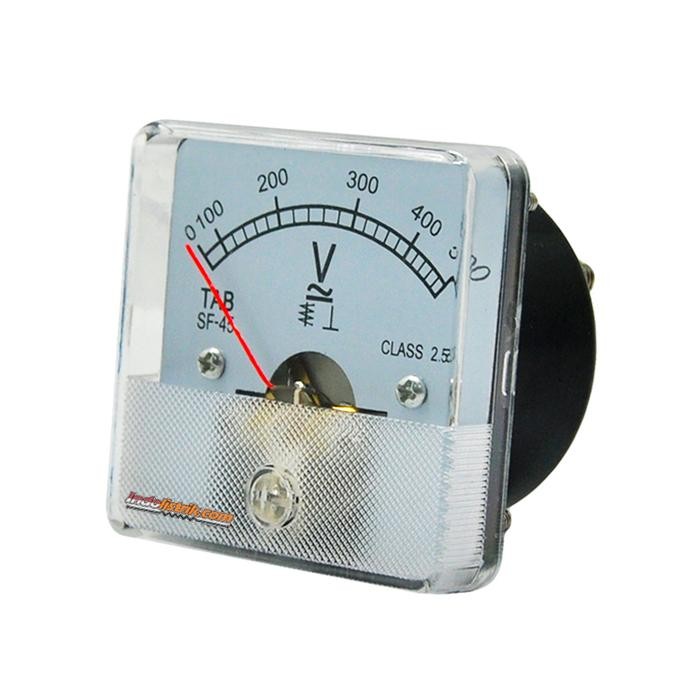 Volt Meter Analog AC / DC 500 V CR45 TAB