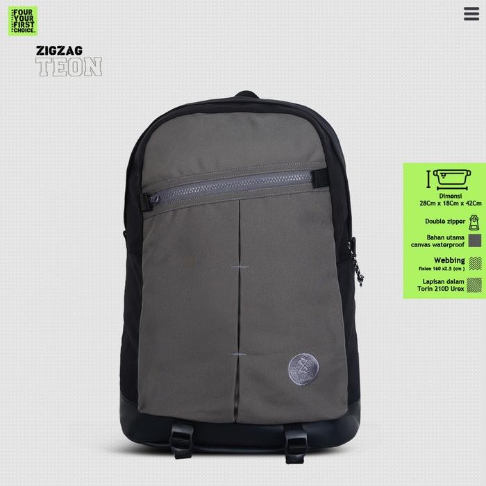 Fosil - Tas Ransel Kanvas Anti Air - Backpack Laptop Canvas Waterproof Pria Wanita - Tas Ransel