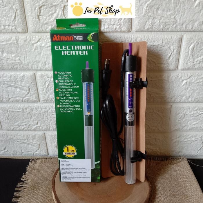 ATMAN HEATER 100WATT PENGHANGAT AQUARIUM HEATER ATMAN 100WATT