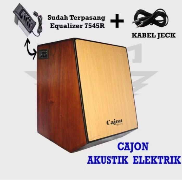 Terlaris Cajon Drum Box Akustik Elektrik - Akustik