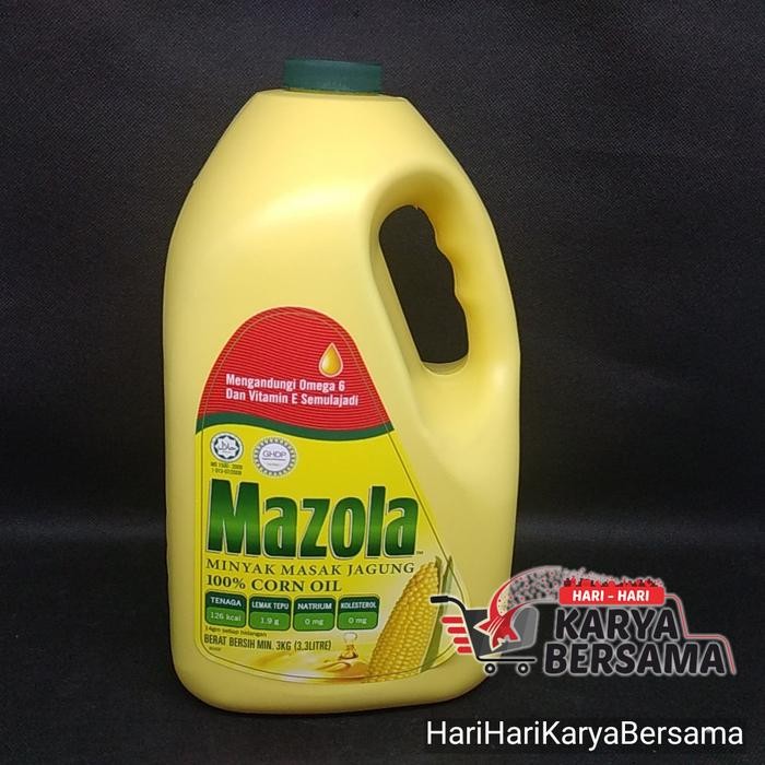 

ASLI MAZOLA CORN OIL MINYAK JAGUNG 3KG READY STOCK