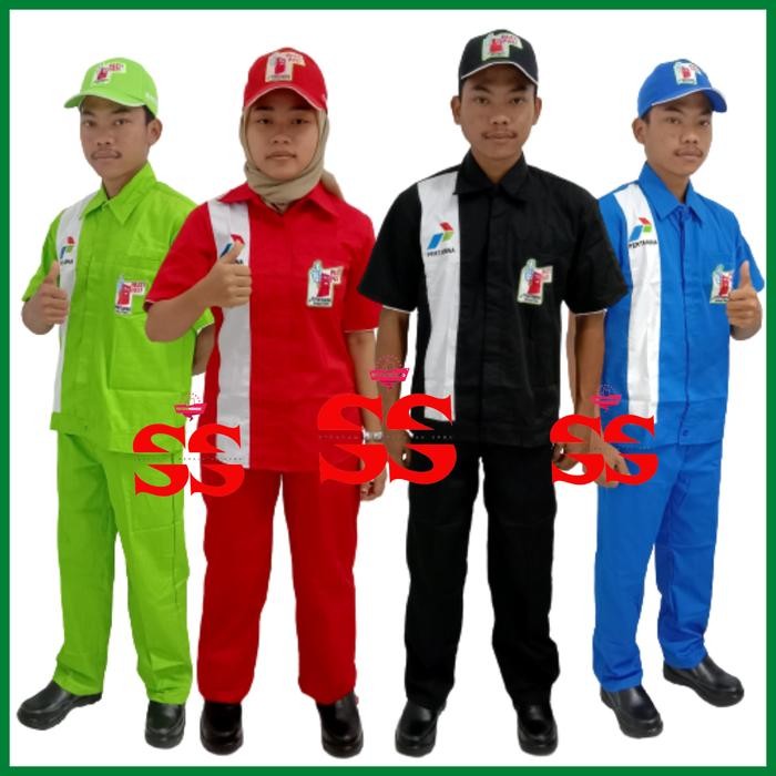 Pilihan- Seragam Operator Spbu Setelan Baju Dan Celana Spbu Pertamina Pasti Pas Baju Kerja Pria