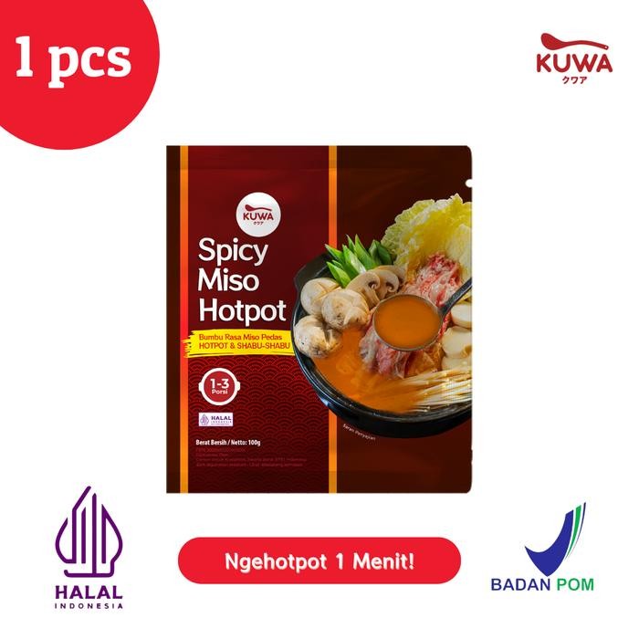 

ORIGINAL KUWA Spicy Miso Soup Hotpot - Kaldu Sup Miso Pedas - 100g READY STOCK