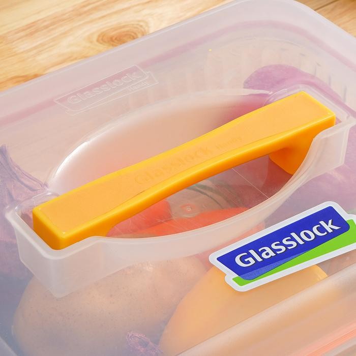 Glasslock 3.6 Ltr Retro Wadah Makanan - Oranye