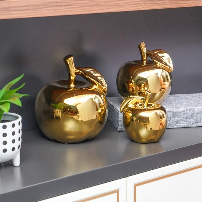Miniatur Dekorasi Apple - Gold