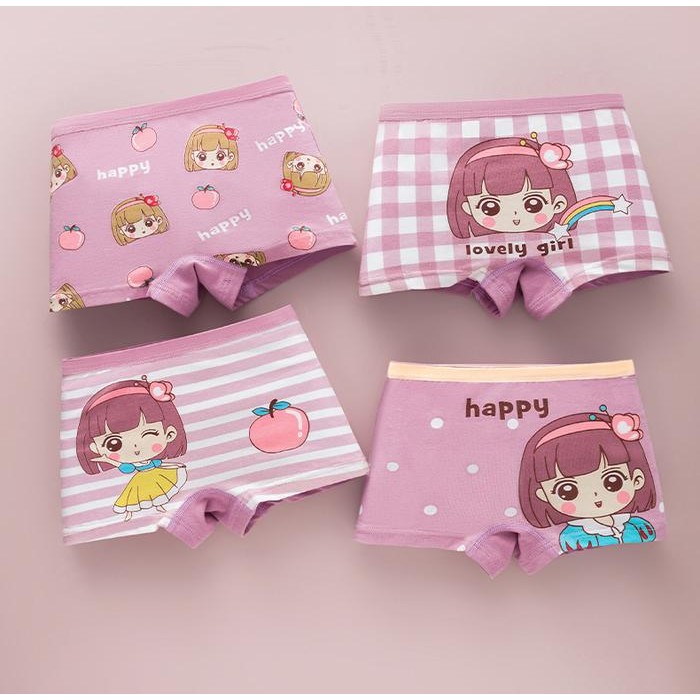 

1pcs Boxer Celana Pendek Anak-anak Unisex Celana Dalam Katun Motif Lucu