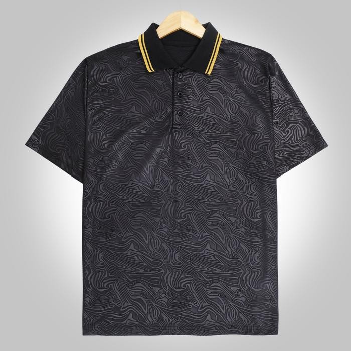 Kaos Polo Shirt Olahraga Golf Pria Kaos Polo Dry Fit Embos Berkerah