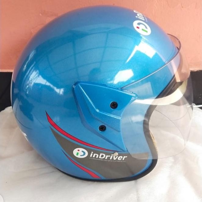 Helm Indriver Biru Helm Driver Biru Helm Baru