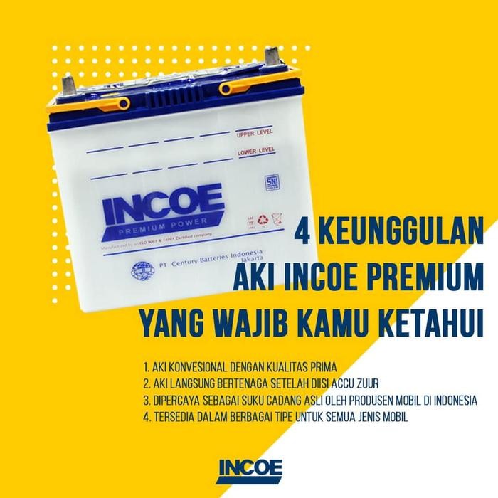 Incoe Premium Astra Aki Basah Mobil N100 - 100Ah