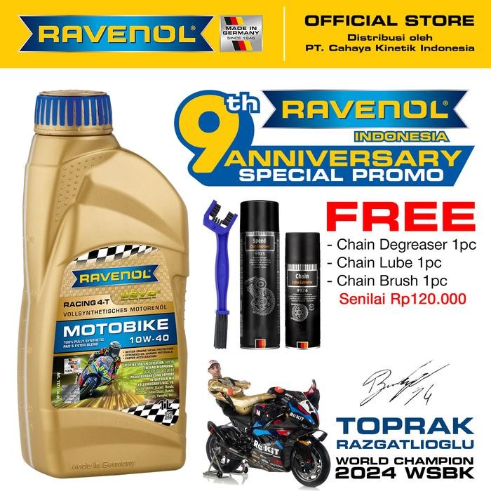 Pilihan- Ravenol Racing 4-T Motobike Sae 10W-40 - Made In Germany