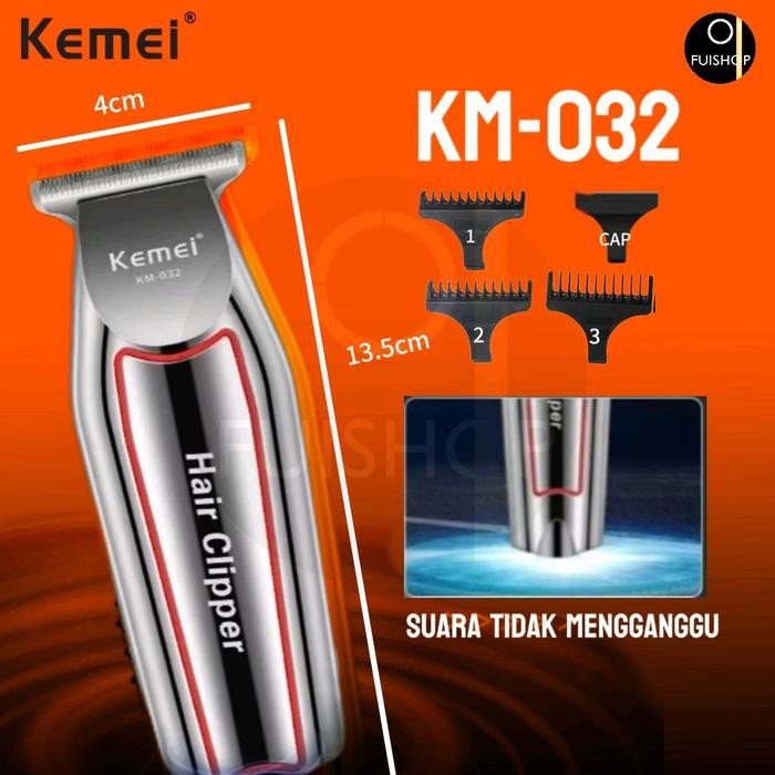 Wahl Kemeie - Km 032 Alat Cukur Rambut Hair Clipper Mesin Cukur Rambut 3 In 1 Kumis Jenggot